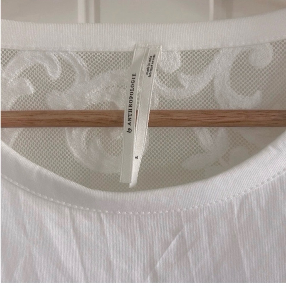 By Anthropologie Embellished
Mesh-Back Top -  NWOT - Picture 4 of 10